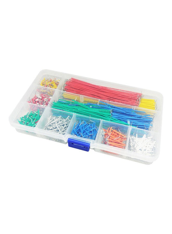 840-Piece Jumper Wire Kit for Breadboard Prototyping Circuits Multicolour 17.00 X 2.20 X 10.00cm  - Image 1