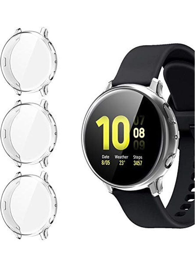 MARGOUN 3-Pack Protective Bumper TPU Case for Samsung Galaxy Watch Active/2 44mm Clear - Image 1