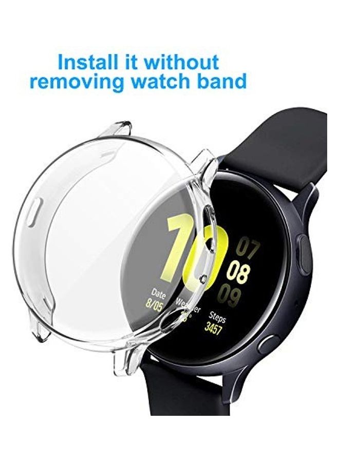 MARGOUN 3-Pack Protective Bumper TPU Case for Samsung Galaxy Watch Active/2 44mm Clear - Image 2