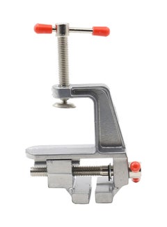Generic Aluminum Miniature Multi Functional Vise Clamp Silver 9 x 4 x 9cm  - Image 3