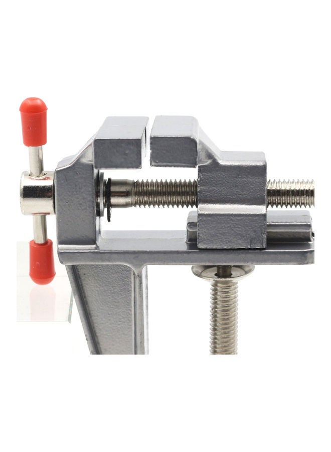 Generic - Aluminum Miniature Multi Functional Vise Clamp Silver 9 x 4 x 9cm - Image 1