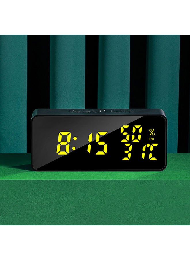 Generic - Smart Large Digital Clock APP Control And Volume Alarm with Snooze Black 21 x 6 x 9cm - Image 1