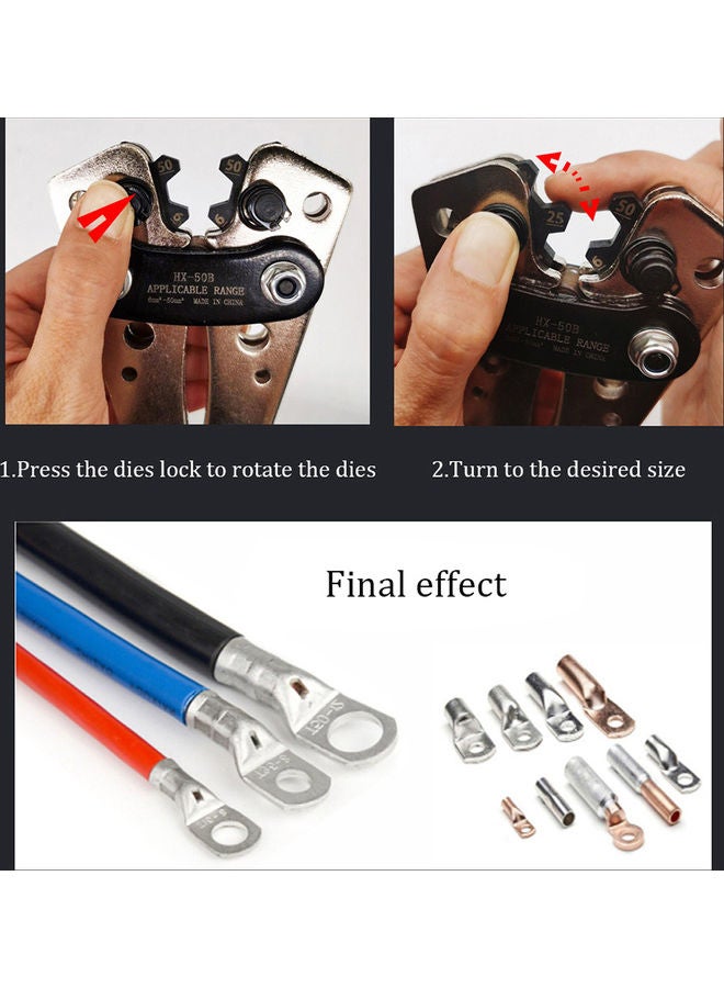 Generic Terminal Cable Lug Crimping Pliers Blue 41 x 5 x 15cm  - Image 2