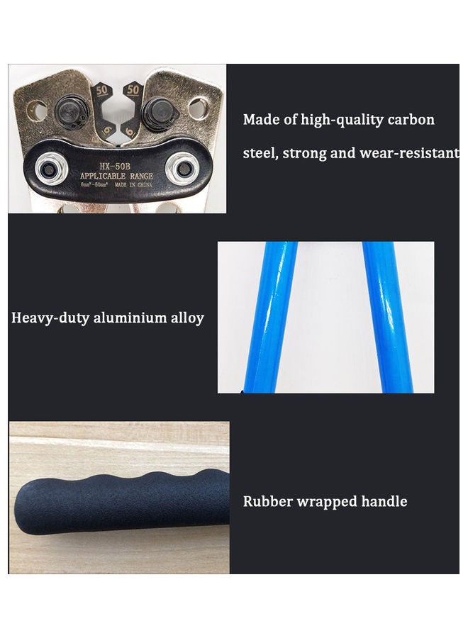 Generic Terminal Cable Lug Crimping Pliers Blue 41 x 5 x 15cm  - Image 5