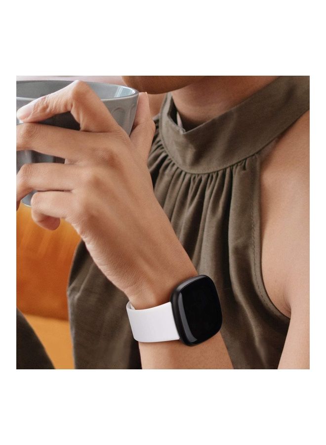 MARGOUN 3-Pack Replacement Silicone Band For Versa 3/Fitbit Sense Smart Watch Multicolour - Image 2