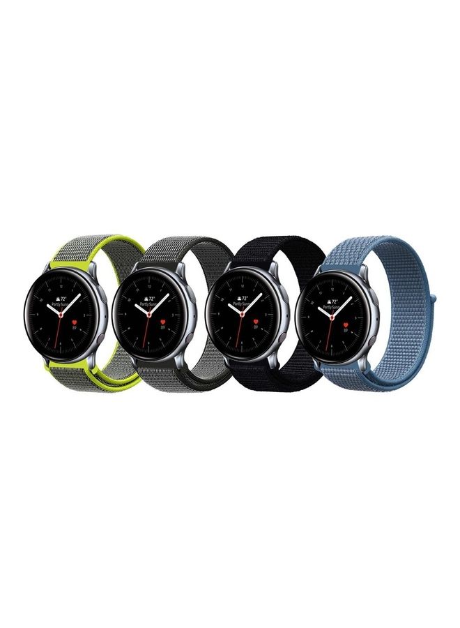 MARGOUN 4-Pack Nylon Sport Loop Strap Band for Samsung Galaxy Active/2 Watch Multicolour  - Image 1