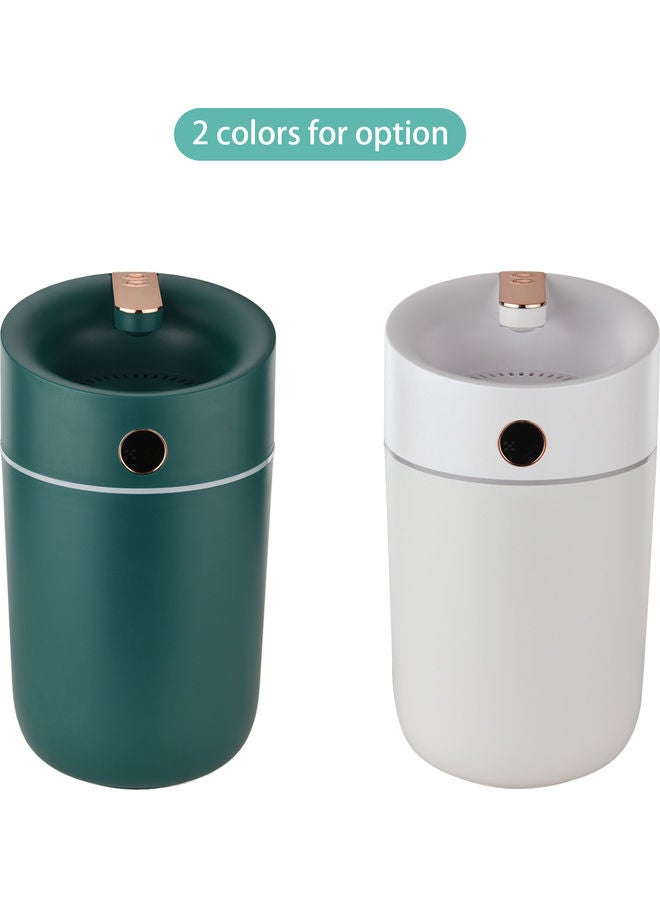 Generic - 3L Large Capacity Cool Mist Humidifier Air Vaporizer with Real-Time Moisture Display Screen Colourful Night Light Green - Image 1
