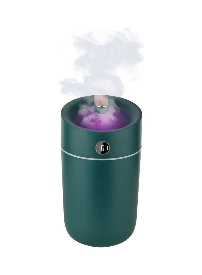 Generic - 3L Large Capacity Cool Mist Humidifier Air Vaporizer with Real-Time Moisture Display Screen Colourful Night Light Green - Image 1