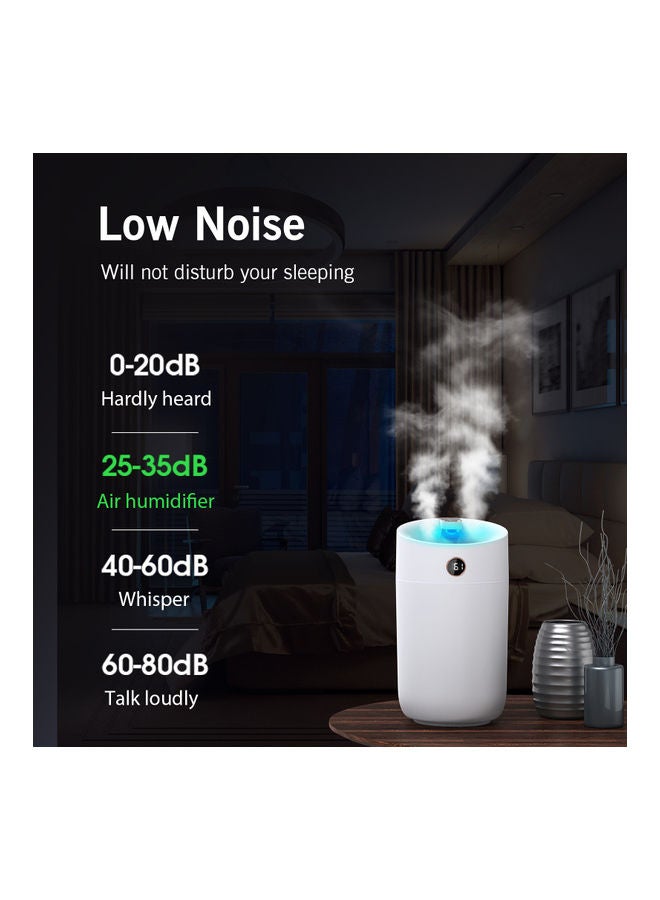 Generic - 3L Large Capacity Cool Mist Humidifier Air Vaporizer with Real-Time Moisture Display Screen Colourful Night Light Green - Image 1
