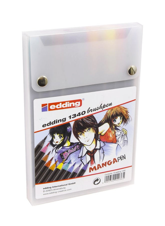 إدينغ مجموعة أقلام حبر سائل مكونة من 10 قطع متعدد الألوان - Image 2