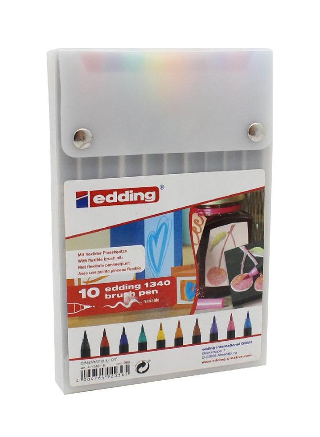 إدينغ مجموعة أقلام حبر سائل مكونة من 10 قطع متعدد الألوان - Image 1