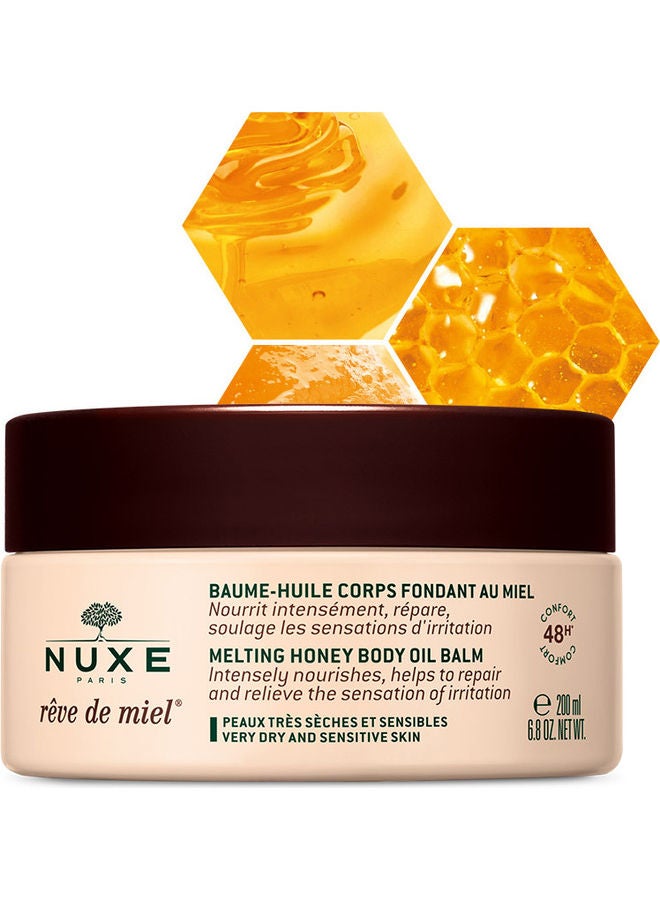 NUXE Reve De Miel Melting Honey Body Oil Balm White 200ml  - Image 1