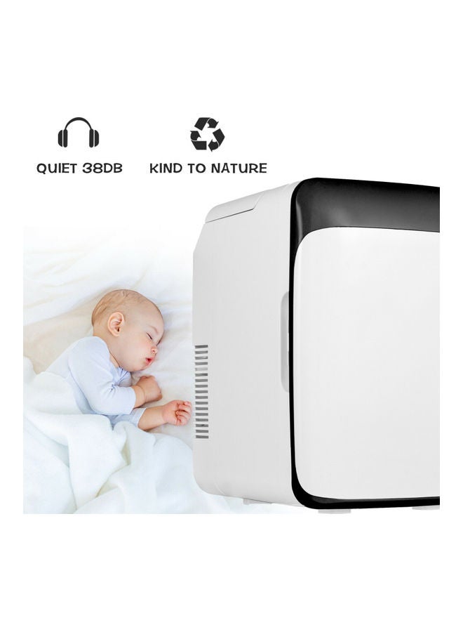 Cool Baby - COOLBABY 10L Small Fridge Freezer 12V Mini Portable Car Refrigerator Car/Home Dual-use Cooler Warmer Refrigerators for Home Office Vehicle Camping, Black 10.0 L CZBX01XQQ2 White/Black - Image 1