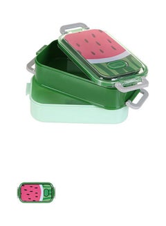 Watermelon Printed Lunch Box Green/Red 170ml