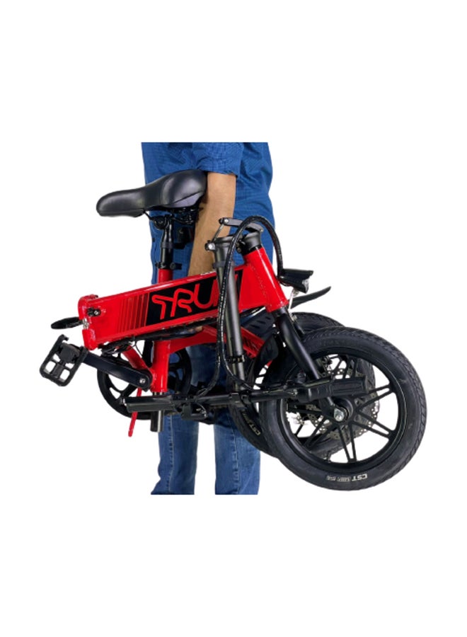 TRUK Electric Folding Bike (Ebike) Special Edition CANDY RED One size  - Image 4