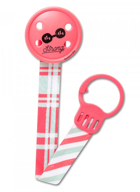 Button Pacifier Clip, 0 Months +