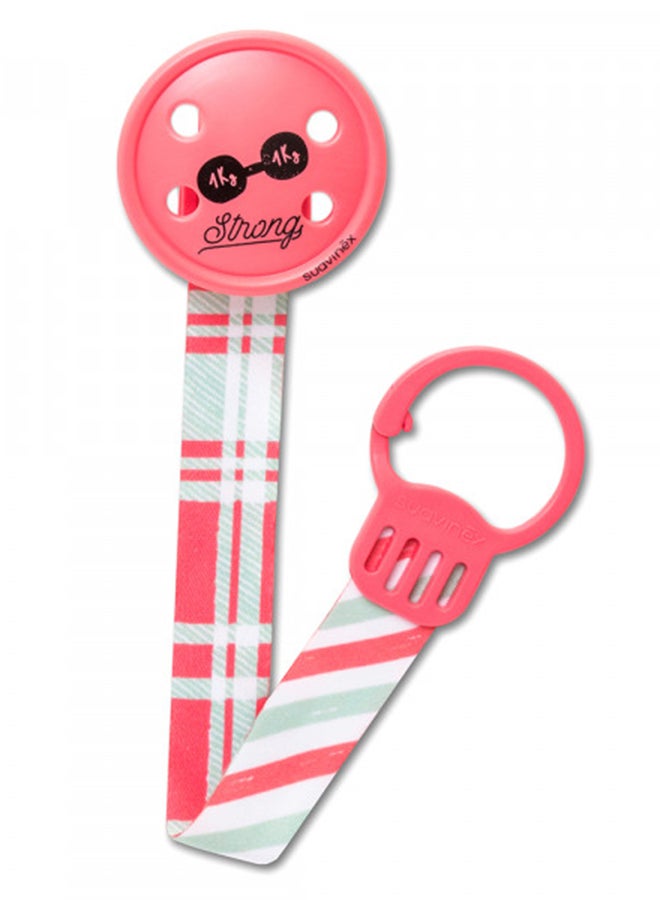 Button Pacifier Clip, 0 Months +