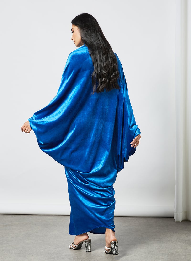 Hayat Butterfly Style Jalabiya Blue - Image 2