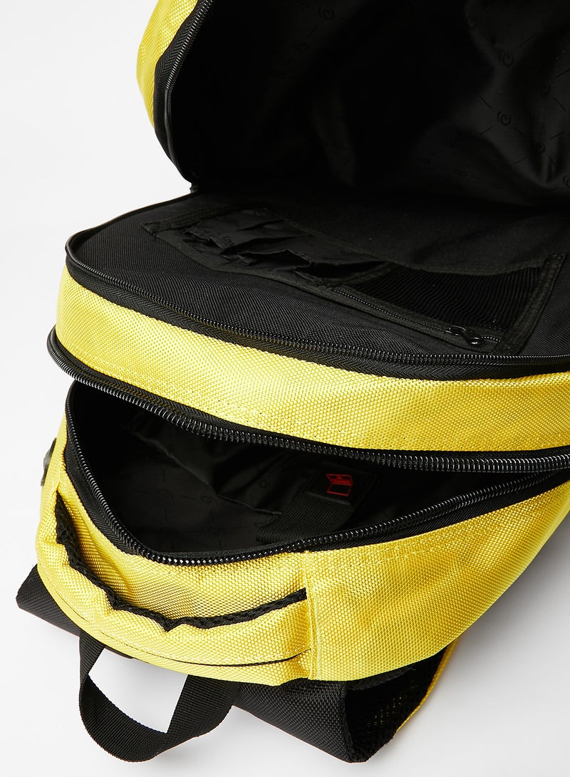 Echolac - Solid Pattern Travel Backpack Yellow - Image 1