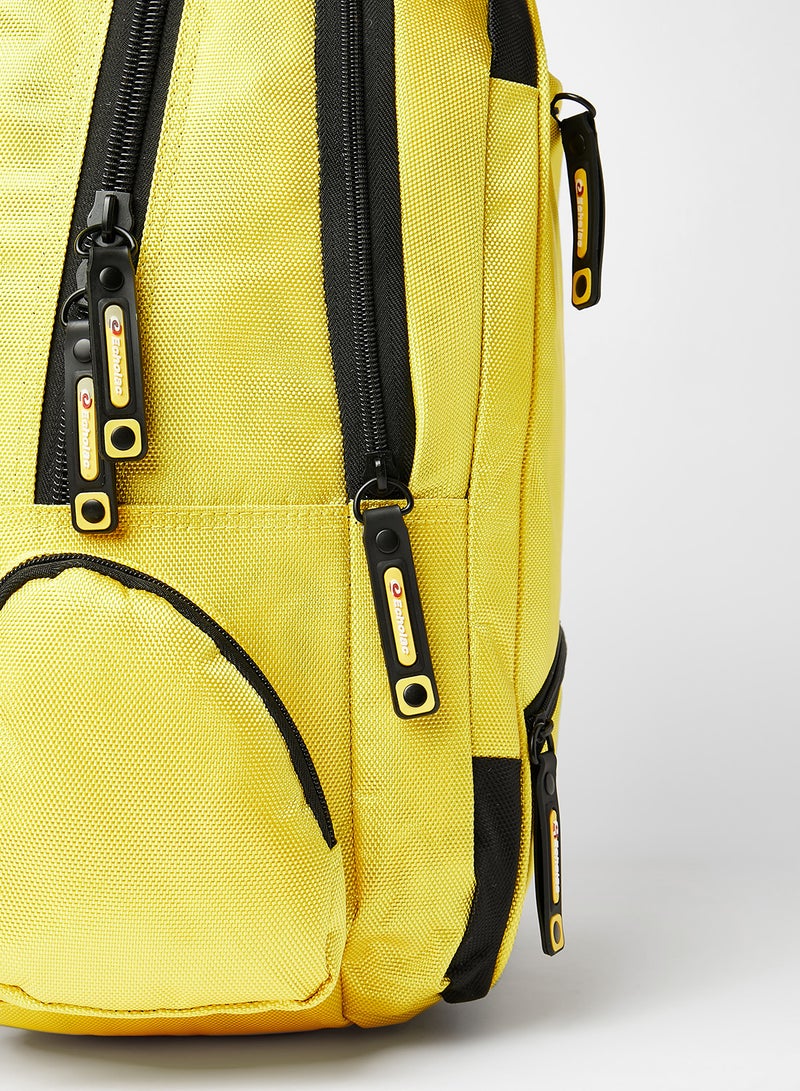 Echolac - Solid Pattern Travel Backpack Yellow - Image 1
