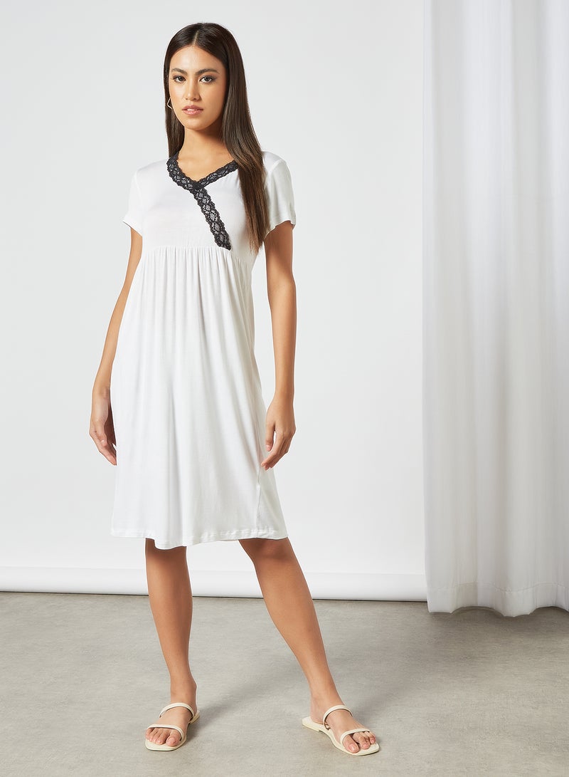 Aila - Stylish Long Evening Maxi Dress White - Image 1