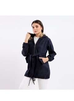 Plain Basic Jacket Blue