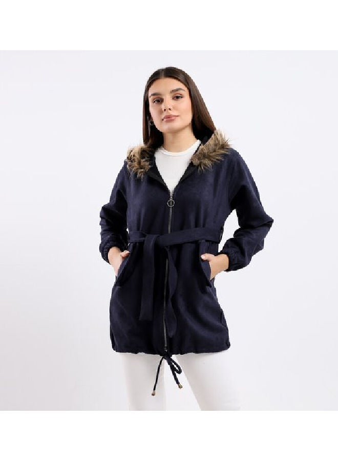 Caesar - Plain Basic Jacket Blue - Image 1