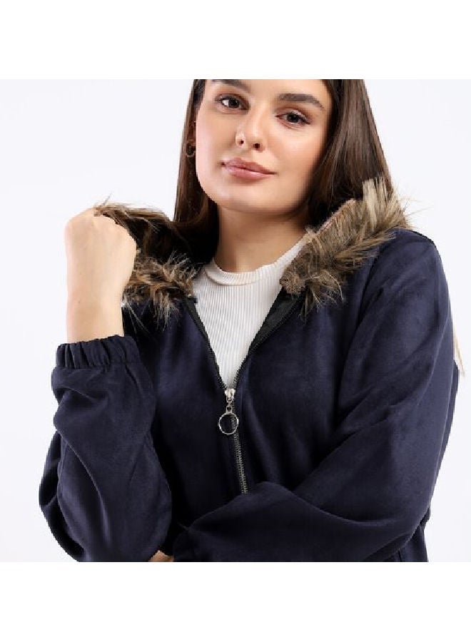 Caesar - Plain Basic Jacket Blue - Image 1