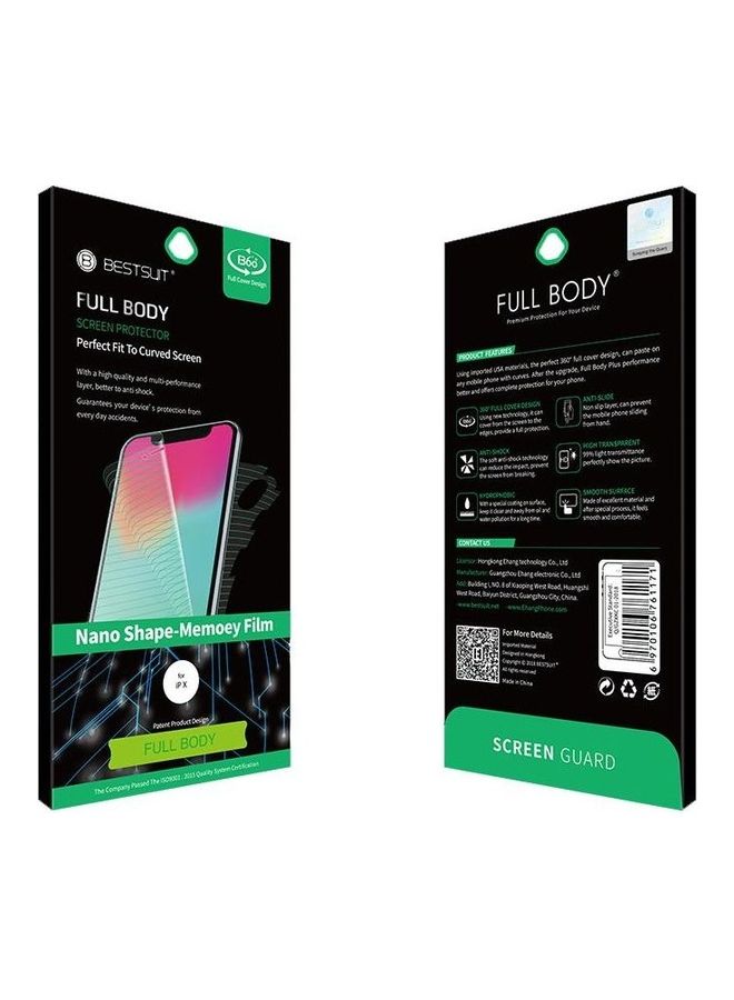 BESTSUIT Go-Des 2in1 Nano Shape Memory Full Body Film Protection Screen Protector For Samsung Galaxy Note 10 Plus Clear  - Image 2