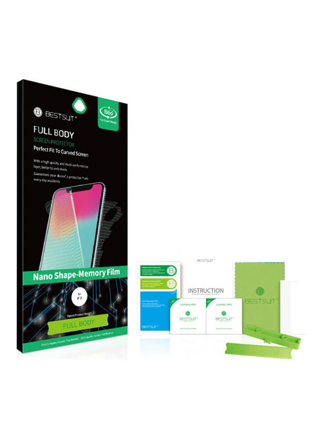 BESTSUIT Go-Des 2in1 Nano Shape Memory Full Body Film Protection Screen Protector For Samsung Galaxy Note 10 Plus Clear  - Image 3