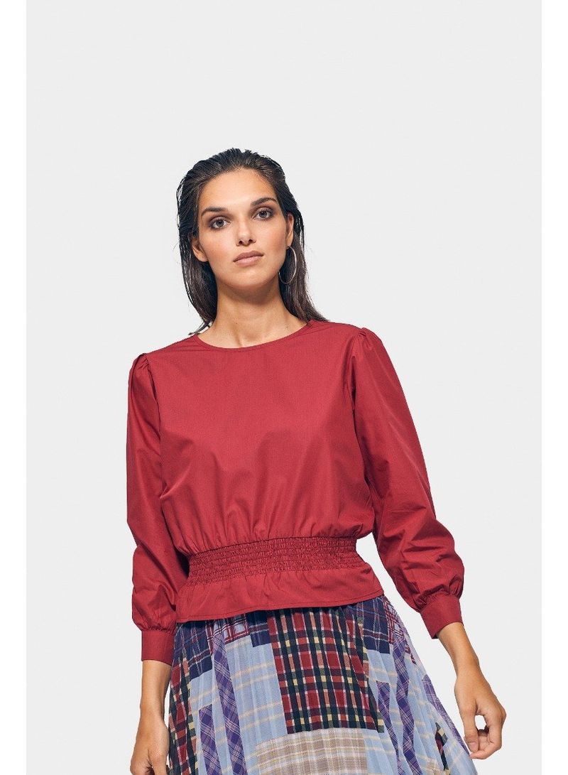 RINA Lovely Tartan Top Red - Image 1