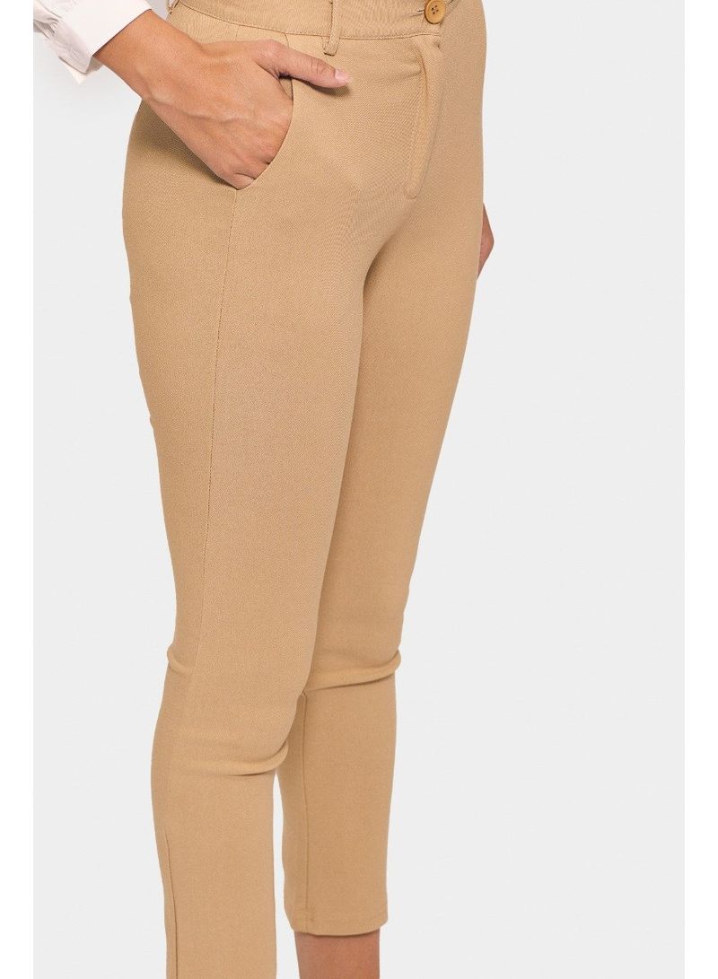 RINA Timeless Casual Pants Beige - Image 3