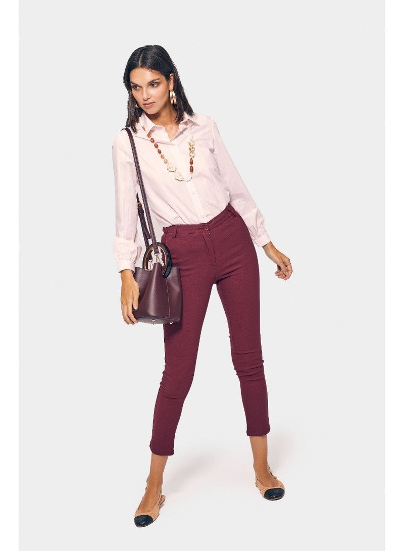Timeless Casual Pants Maroon