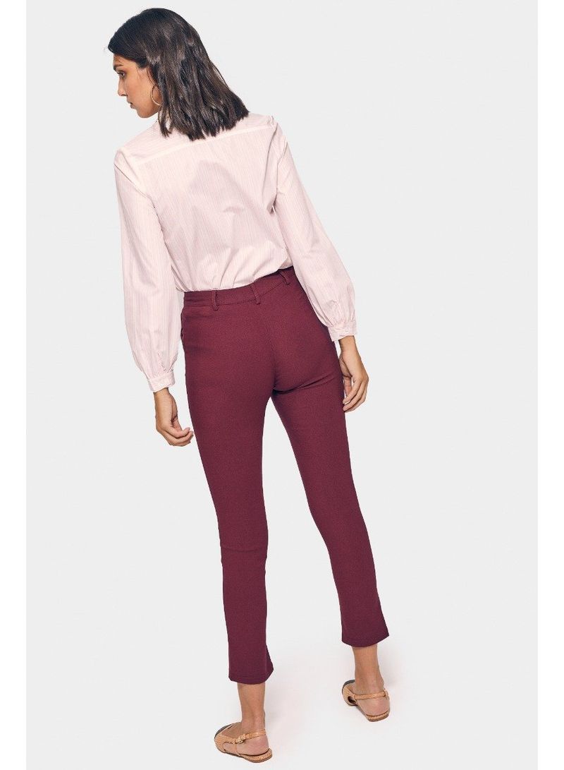 Timeless Casual Pants Maroon