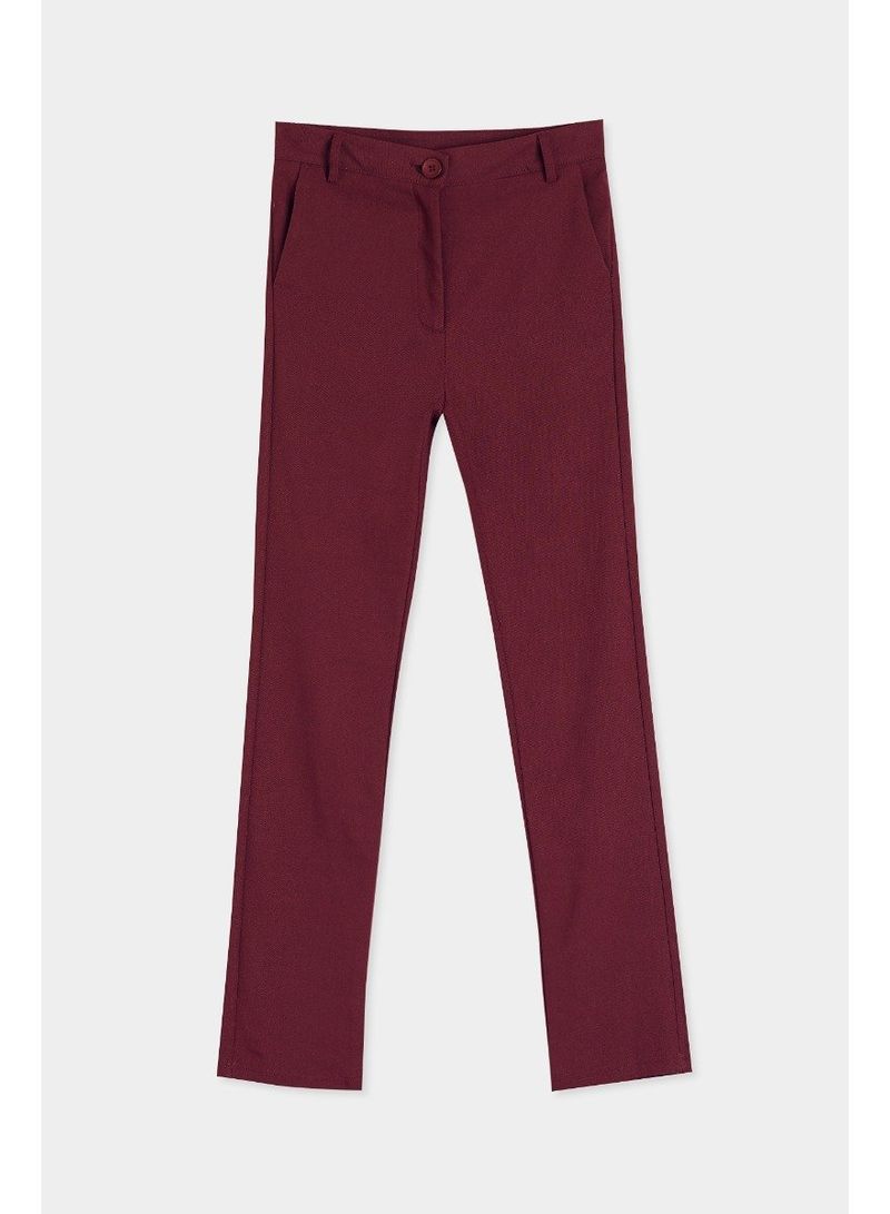 Timeless Casual Pants Maroon