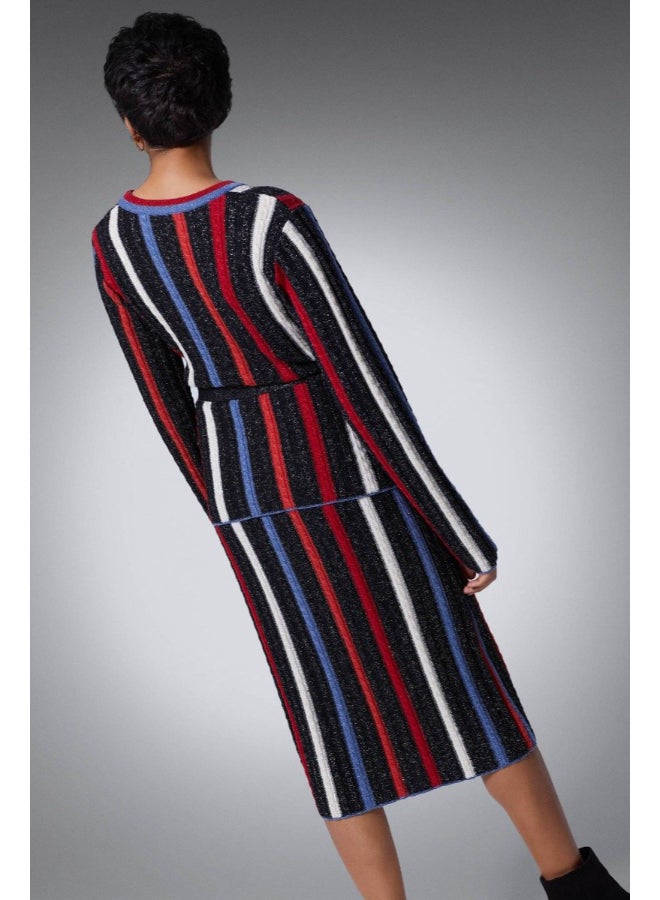 RINA Striped Midi Skirt Multicolour  - Image 2