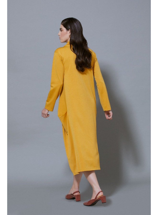 RINA Stand Alone Midi Dress Yellow - Image 2