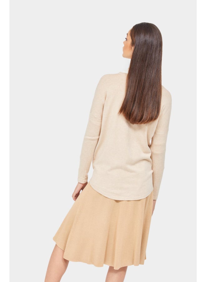 RINA Stand Alone Pullover Beige - Image 2