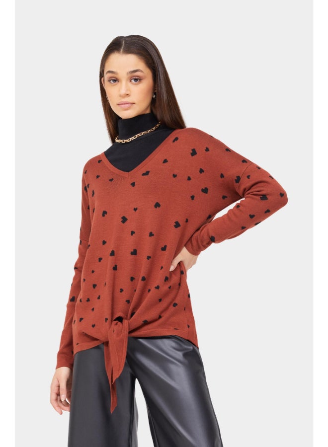 RINA Stand Alone Pullover Rust Red - Image 1