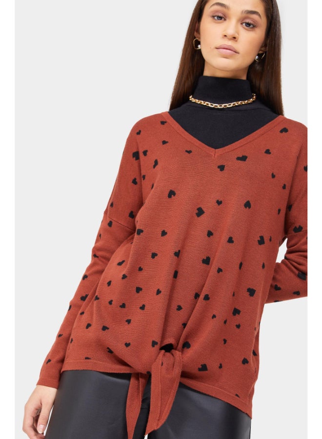 RINA Stand Alone Pullover Rust Red - Image 3