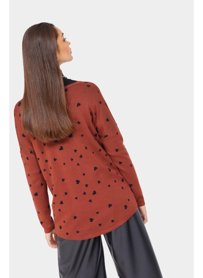 RINA Stand Alone Pullover Rust Red - Image 2