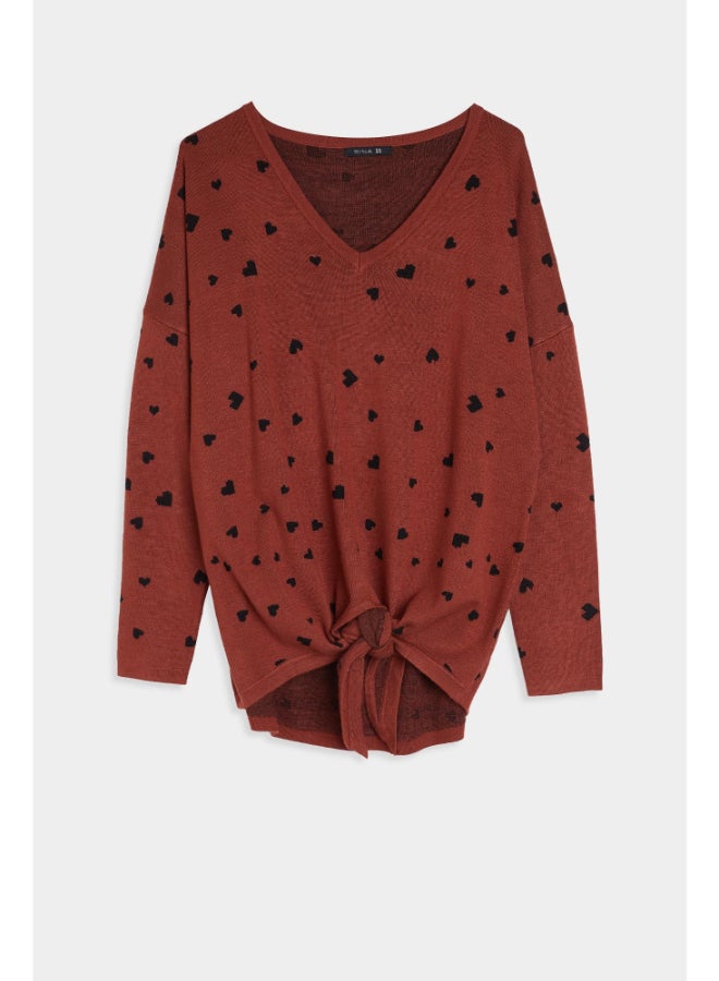 RINA Stand Alone Pullover Rust Red - Image 4