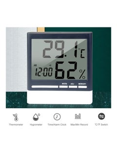 Generic Digital Hygrometer With Alarm Clock Multicolour  - Image 4