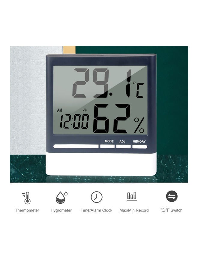 Generic - Digital Hygrometer With Alarm Clock Multicolour - Image 1