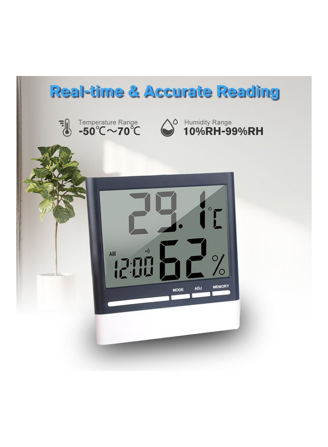 Generic - Digital Hygrometer With Alarm Clock Multicolour - Image 1