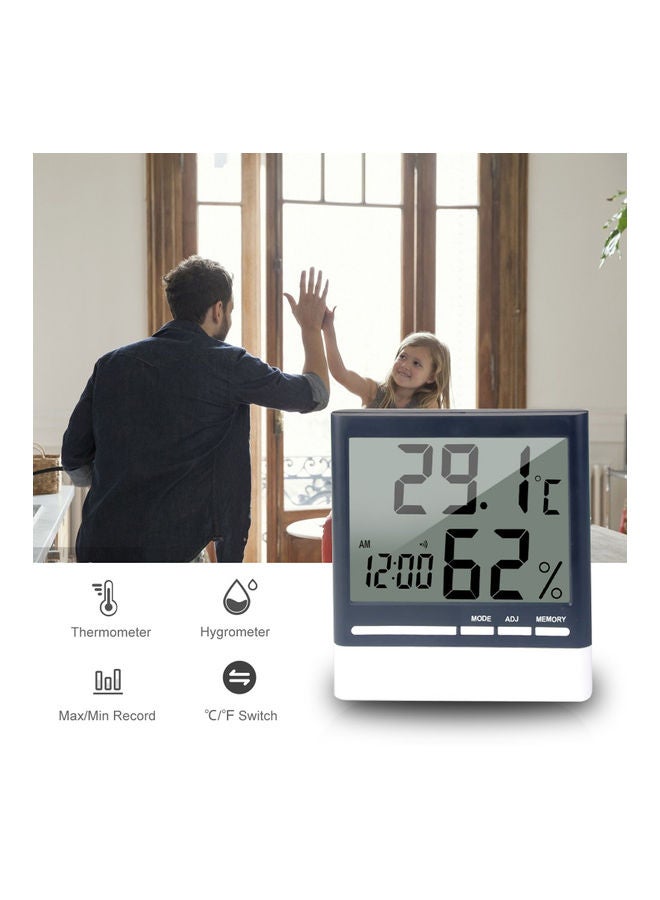 Generic - Digital Hygrometer With Alarm Clock Multicolour - Image 1