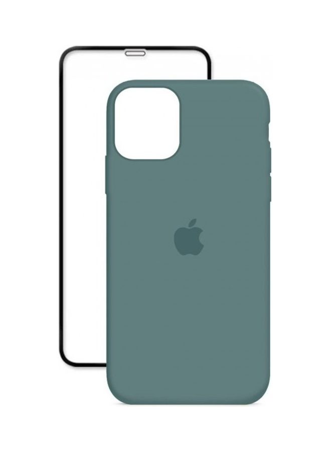 MARGOUN - 2-Pack Silicone Cover Case and Screen Protector for Apple iPhone 12 Pro Max Cactus Green/Clear - Image 1