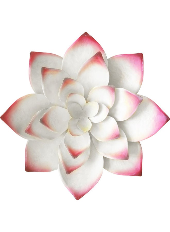 Decorative Lifelike Artificial Flower Succulents Sculpture Hanging White 36X36X8cm - Image 1