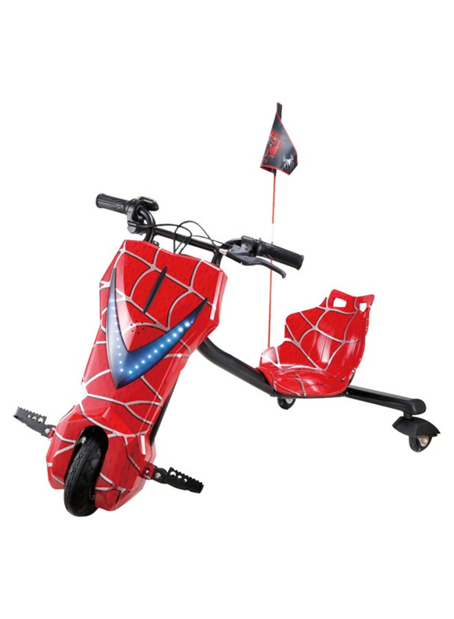 lynx 3 Wheel Electric Drift Scooter With LED lights Red 70x20x57cm - Image 1
