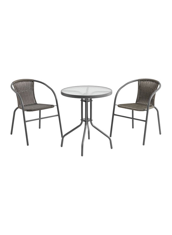 JYSK - Blokhus Bistro Table Grey 61x73x7cm - Image 1